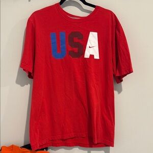 Nike Red USA Graphic Tee